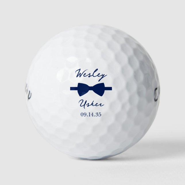 Bow Tie Usher Golf Balls (Front)
