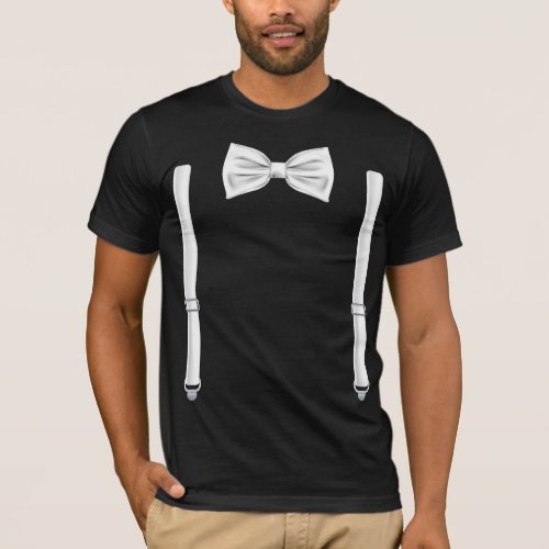 Bow Tie With Suspenders _ Bowtie For Weddings T_Shirt