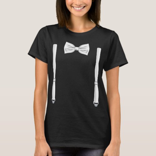 Bow Tie With Suspenders _ Bowtie For Weddings T_Shirt