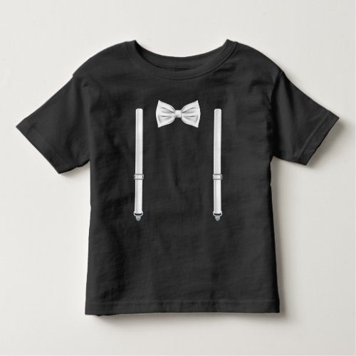 Bow Tie With Suspenders _ Bowtie For Weddings Toddler T_shirt