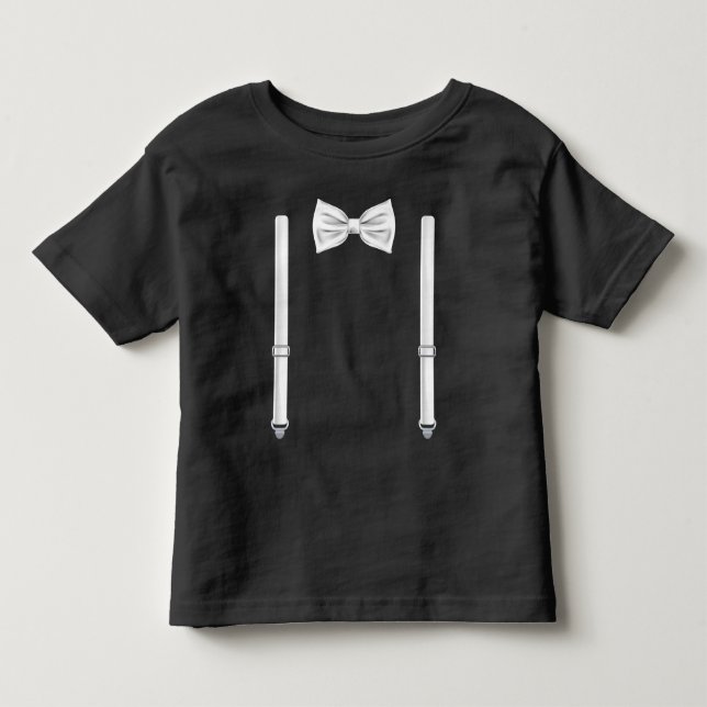 Bow Tie With Suspenders - Bowtie For Weddings Toddler T-shirt (Front)
