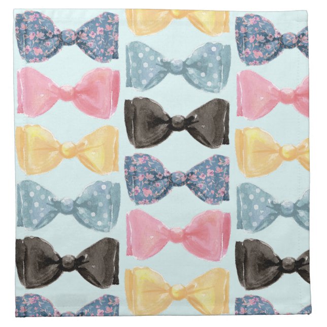Bow Ties Cloth Napkin (Front)