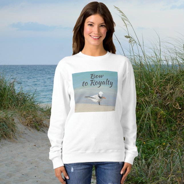 Bow to Royalty Royal Tern Beach Sweatshirt (Creator Uploaded)