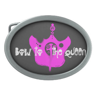 "Bow To The Queen" Punk Princess Belt Buckle