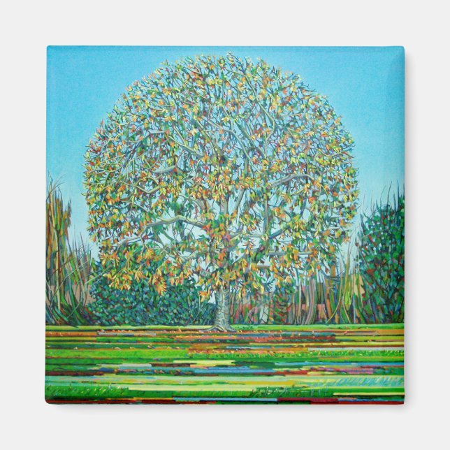 Bow Tree Autumn Magnet (Front)