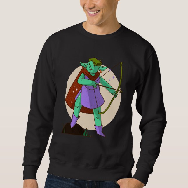 bow troll archery sweatshirt (Front)