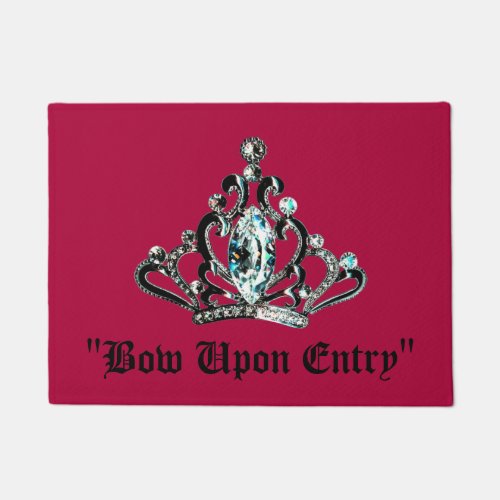 Bow Upon Entry Tiara Doormat