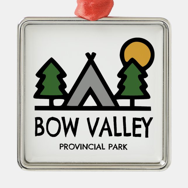 Bow Valley Provincial Park Metal Ornament (Front)