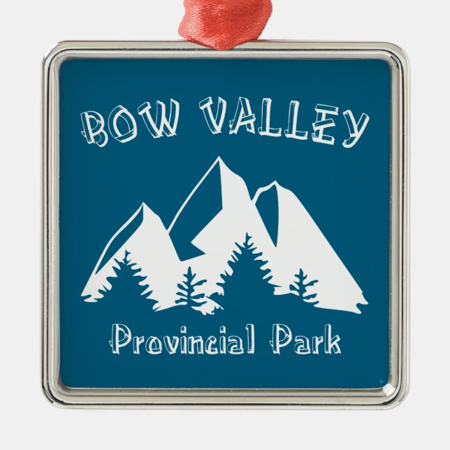 Bow Valley Provincial Park Metal Ornament (Front)