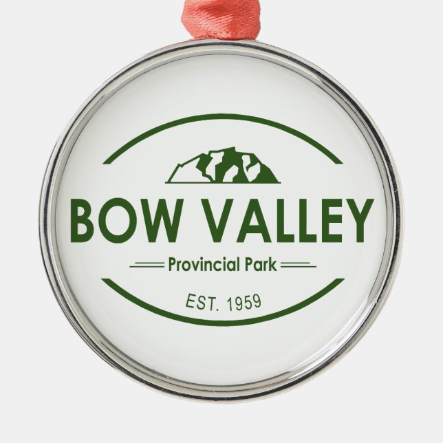 Bow Valley Provincial Park Metal Ornament (Front)