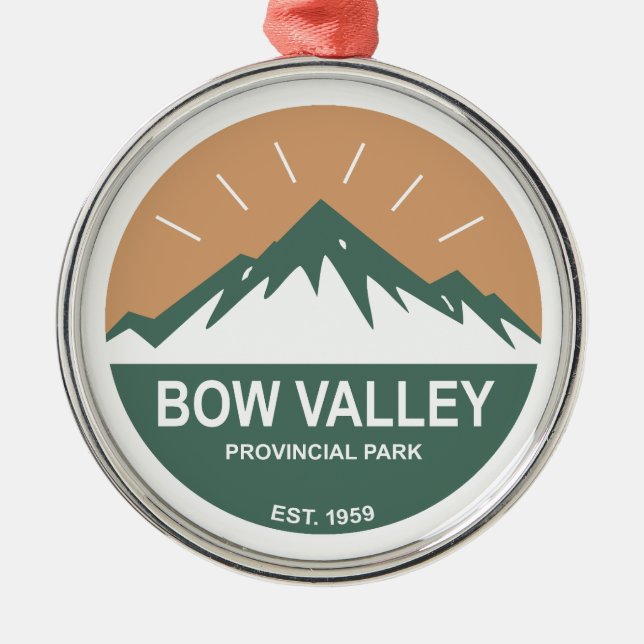 Bow Valley Provincial Park Metal Ornament (Front)