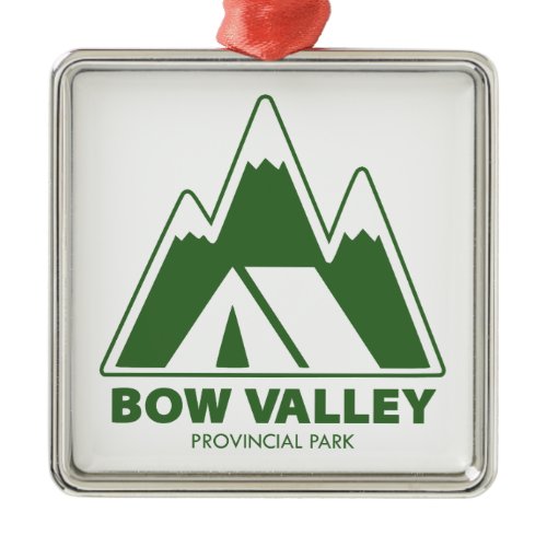 Bow Valley Provincial Park Mountains Camping Metal Ornament