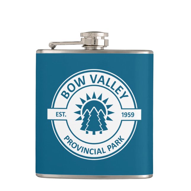 Bow Valley Provincial Park Sun Trees Flask (Front)