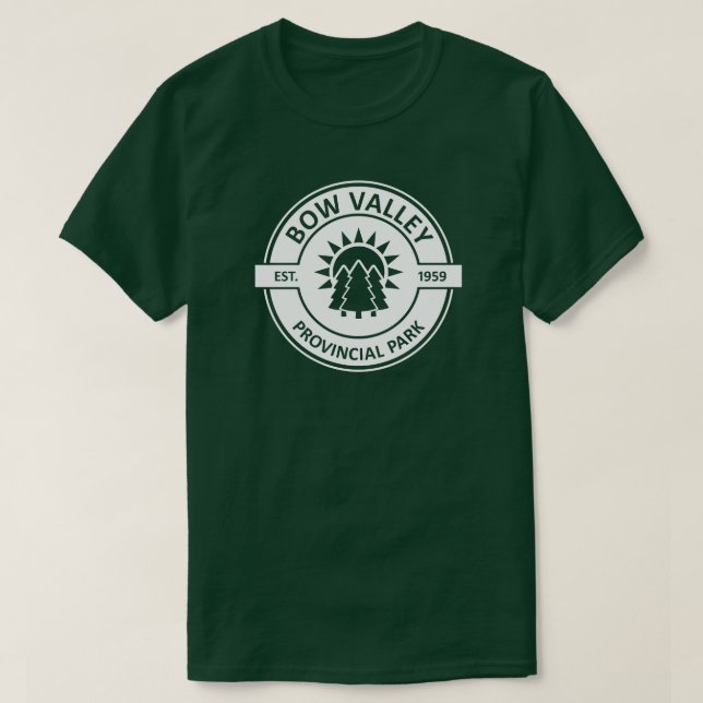 Bow Valley Provincial Park Sun Trees T-Shirt (Design Front)