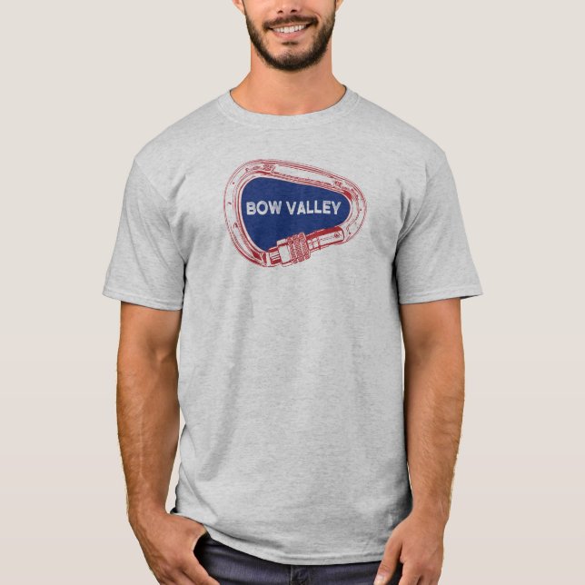 Bow Valley Rock Climbing Carabiner T-Shirt (Front)