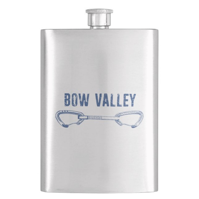 Bow Valley Rock Climbing Quickdraw Flask (Front)