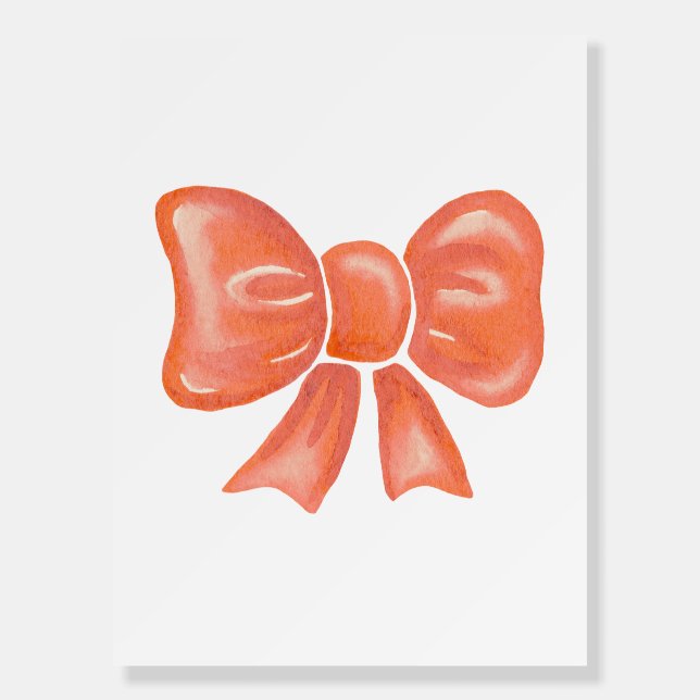 Bow Watercolor Foam Board (Front)