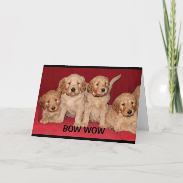 Bow Wow Wow You're An Awesome Mom Mother's Day Card (Front)
