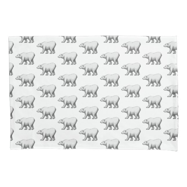 Bowdoin College Polar Bears Pillow Case (Front)