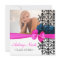 Bowed Floral Damask Graduation Invite [Hot Pink]
