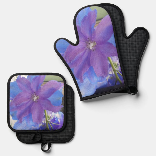 Bowen Oven Mitt & Pot Holder Set (Front/Back)