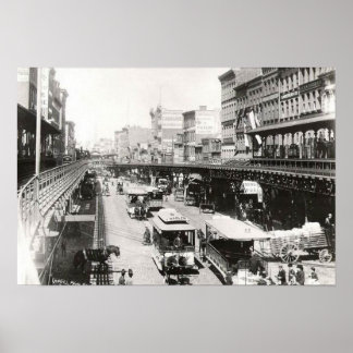 Bowery at Canal Street New York City 1895 Poster