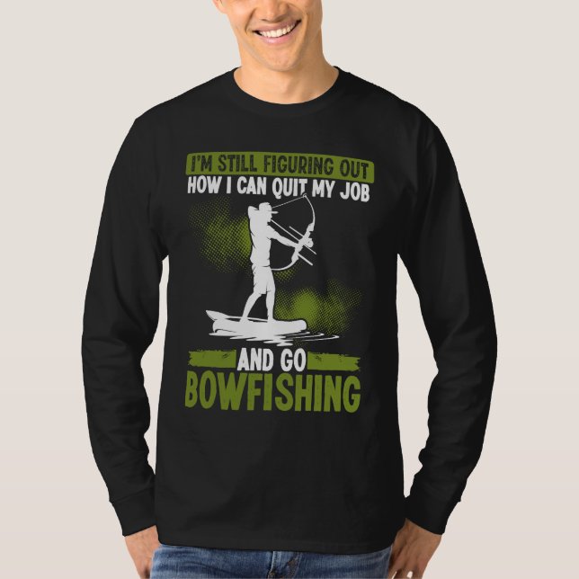 Bowfishing Bowhunter Fisherman Archer Airboat Bowf T-Shirt (Front)