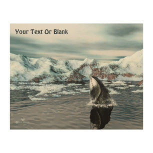 Bowhead Whale Wood Wall Art