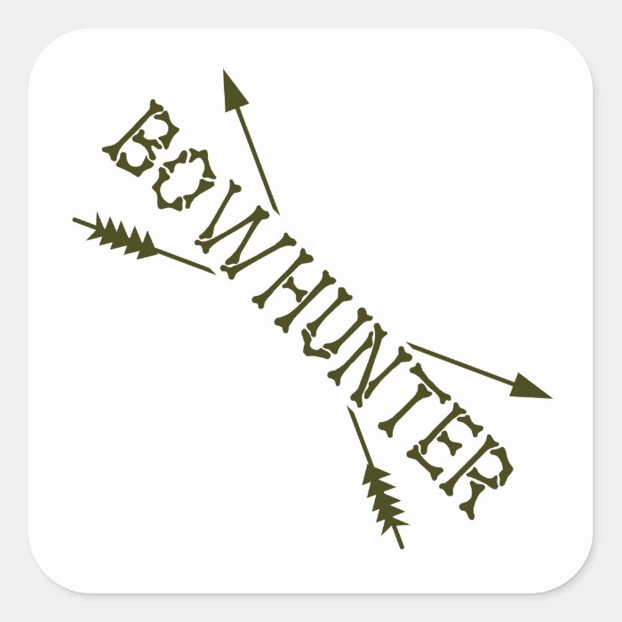 Bowhunter Crossed Arrows Sticker