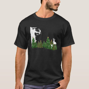 Bowhunters Ugly Christmas Archery Deer Hunting Lov T-Shirt