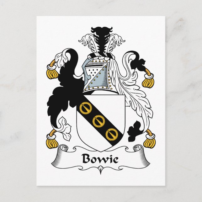 Bowie Family Crest Postcard (Front)