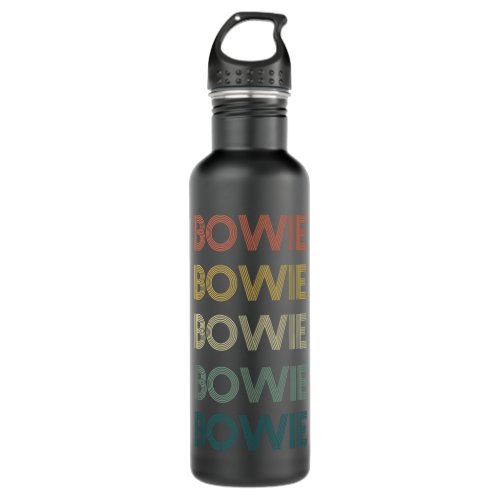 Bowie Maryland Pride Vintage State MD Retro 70s Ta Stainless Steel Water Bottle