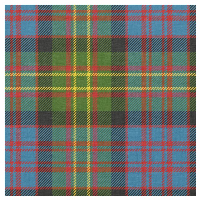 Bowie Scottish Clan Tartan Fabric (Close Up)
