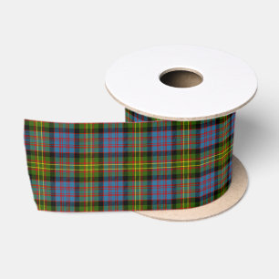 Bowie Scottish Tartan Pattern Satin Ribbon