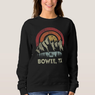 Bowie Texas Mountain Sunset Sunrise Kayaking Sweatshirt