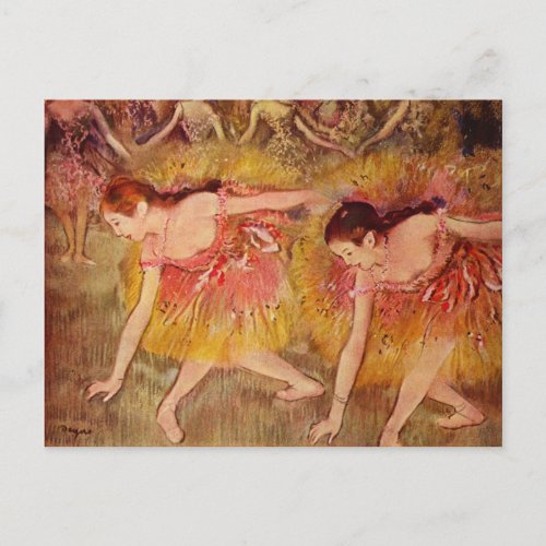 Bowing Dancers _ Edgar Degas _ 1885 Postcard