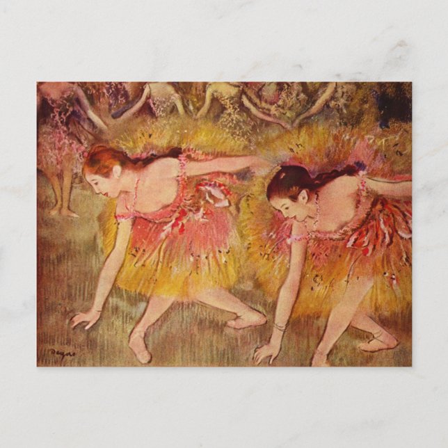 Bowing Dancers - Edgar Degas - 1885 Postcard (Front)