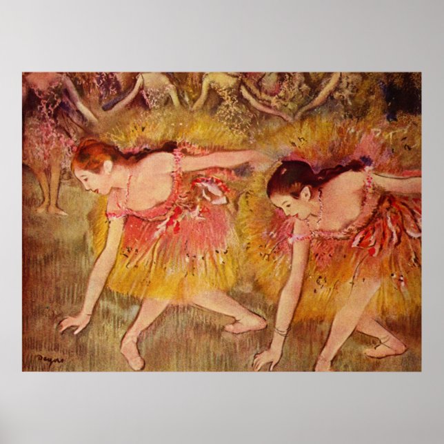 Bowing Dancers - Edgar Degas - 1885 Poster (Front)