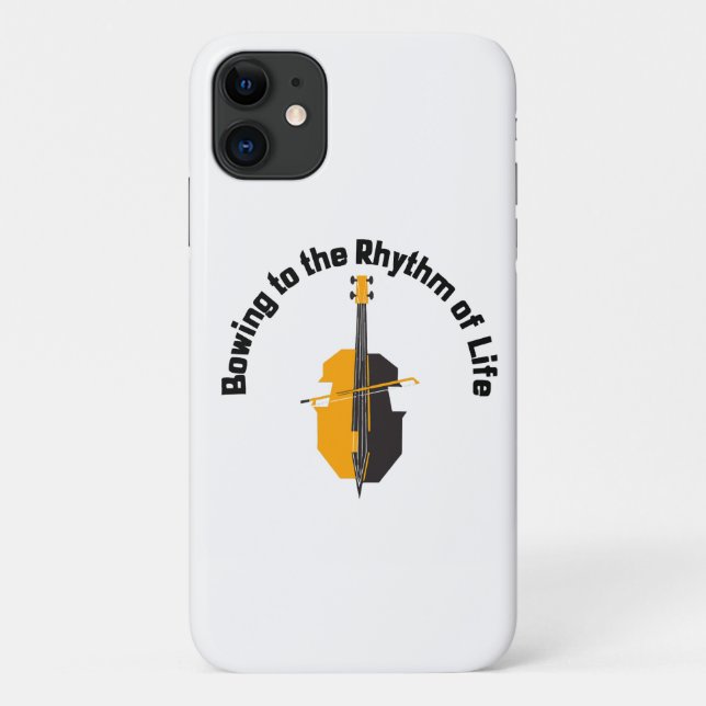 Bowing to the Rhythm of Life Cello Case-Mate iPhone Case (Back)