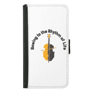 Bowing to the Rhythm of Life Cello Samsung Galaxy S5 Wallet Case