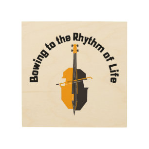 Bowing to the Rhythm of Life Cello Wood Wall Art