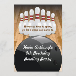 Bowl a Strike Party Invitation