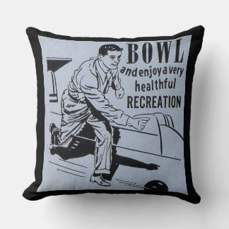 BOWL and enjoy... Throw Pillow