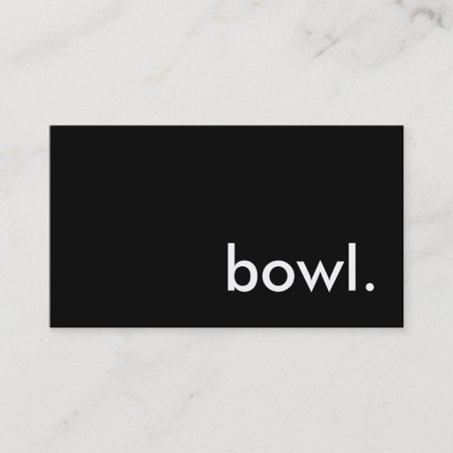Customizable bowl. business card templates
