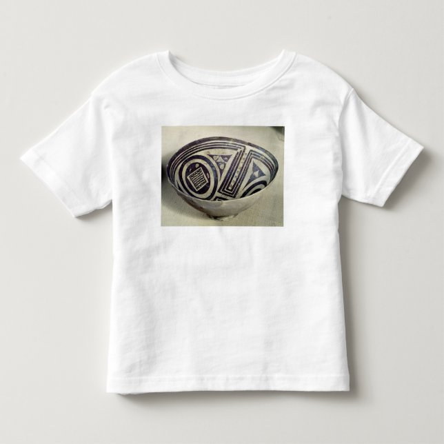 Bowl decorated with a geometric pattern toddler t-shirt (Front)