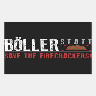 Bowl instead of bread! rectangular sticker