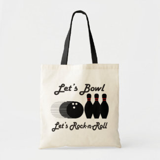Bowl Let's Rock-n-Roll Tote Bag
