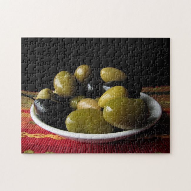 Bowl of Assorted Olives Jigsaw Puzzle