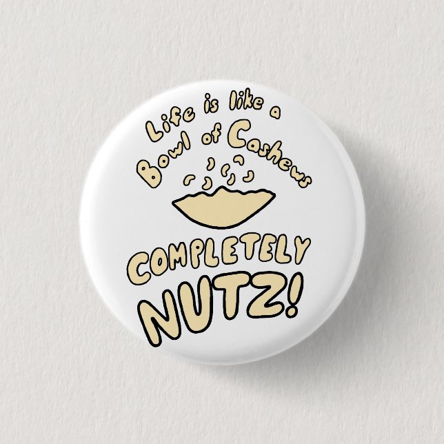 Bowl of Cashews Button (Front)