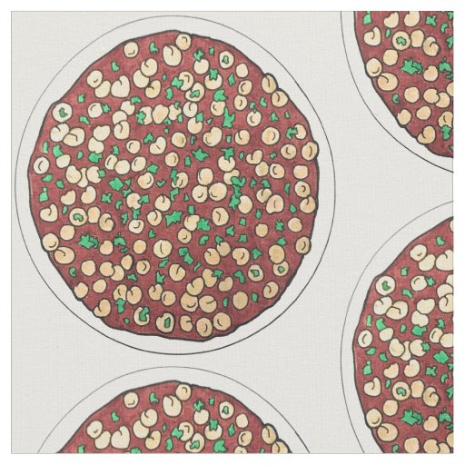 Bowl of Chana Masala Chole Chickpea Indian Dish Fabric